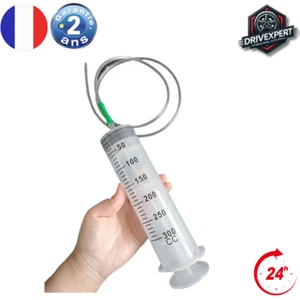 Pompe à Huile Seringue 300ml avec Tuyau Flexible - Nutrition, Véhicules, Animaux - Imagen 1 de 5