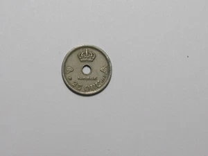 Old Norway Coin - 1927 25 Ore - Circulated - Picture 1 of 2