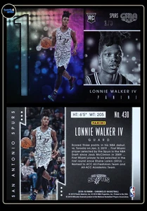 2018-19 PANINI CHRONICLES GALA 430 LONNIE WALKER IV RC SSP 1/8 JERSEY NUMBER - Picture 1 of 4