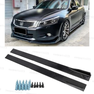 78.7inch Gloss Black Side Skirts Rocker Panel For Honda Accord 2000-2021 Foto 1 de 4