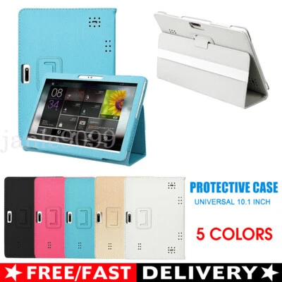 Universal Leather Protective Case Cover Stand For 10/10.1 Inch Android Tablet - Image 1 of 4
