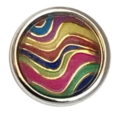 Selva tropical Jewelpop para anillos y joyas camaleón: oro y arco iris  Foto 1 de 3