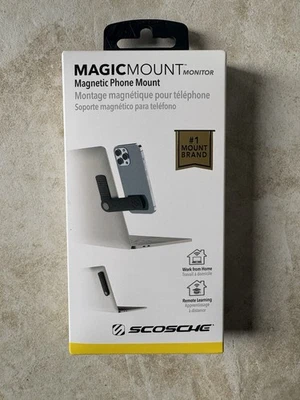 Scosche Magic Mount Magnetic Phone Mount for Laptop/Computer Monitor Stand NEW - Image 1 of 2