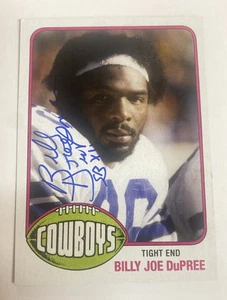 1976 Retro Cards Billy Joe Dupree Autographed Football Card #2 Cowboys A-630 - Picture 1 of 3