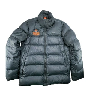 Nike Basic 550 Down Padded Bomber Puffer Warm Jacket Chicago Marathon RARE sz M - Picture 1 of 3