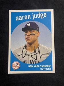2025 Topps Heritage Blue 25th Anniversary Card #H25-8 Aaron Judge NYY🔥 - Foto 1 di 2
