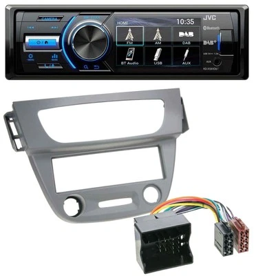 JVC Bluetooth MP3 USB DAB Autoradio für Renault Megane 3 Quadlock 09-14 grau - Bild 1 von 4