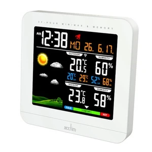 Acctim Wyndham White Clock - Picture 1 of 1