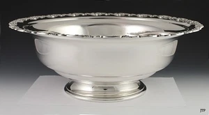 Enorme cuenco para servir Mueck-Cary Co de plata esterlina maciza - Imagen 1 de 5