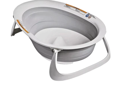 Boon Faltbare Baby Badewanne Grau – Für Neugeborene & Kleinkinder - Bild 1 von 4