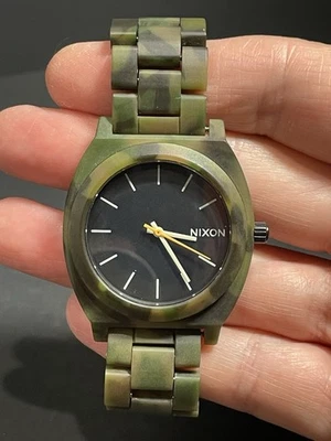 Nixon Wrist Watch TIME TELLER ACETATE Quartz Unisex A327-1428 TI New Battery - Image 1 of 4