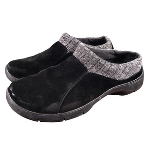 Zoccoli Dansko Eartha neri da donna EU 40 US 9,5-10 scarpe slip on con orlo in maglia scamosciata - Foto 1 di 9