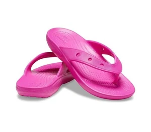 Crocs Damen Hausschuhe Größe W8/M6 Zehentrenner Flipflop, Hot Pink, Neu - Bild 1 von 3
