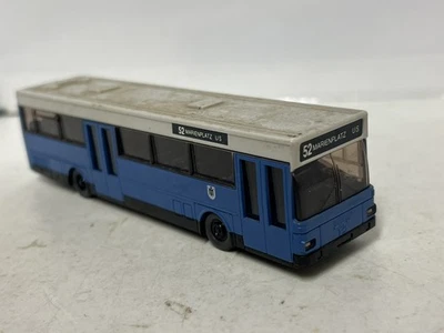 Autobús Wiking MAN SL202 azul y blanco calibre HO escala 1/87 sin caja Foto 1 de 2