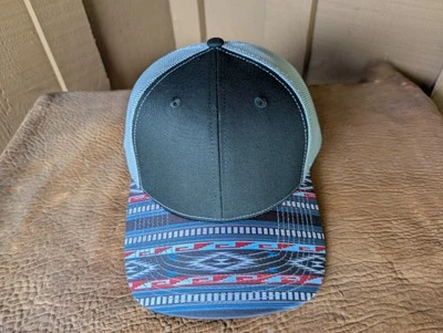 TRUCKER HAT -  AZTEC VISOR PATTERN FOR MEN AND WOMEN - Image 1 of 4