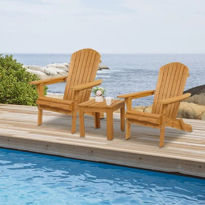 Adirondack Chair Patio Chairs Folding Adirondack Chair Lawn Chair Outdoor Table - Image 1 of 4