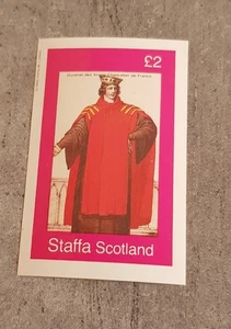 STAFFA SCOTLAND -COSTUMES-GUVENEL DES V. CHANCELIER DE FRANCE BLOCK IMPERFMNH - Picture 1 of 1