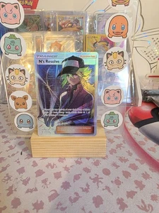 N's Resolve 232/236 Cosmic Eclipse Full Art Trainer Ultra Rare Pokemon Card LP - Picture 1 of 6