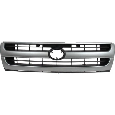 Grille For 97-2000 Toyota Tacoma Silver Shell w/ Black Insert Plastic - Image 1 of 4