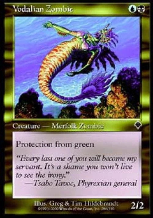 Vodalian Zombie - Light Play MTG Invasion - Image 1 of 1
