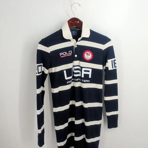 Polo Ralph Lauren Rio 2016 USA Paralympic Team Striped Dress Blue White Size S - Bild 1 von 11