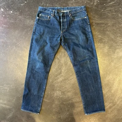 Jeans slim fit Christian Dior Heidi Slimane “Japanese Denim” tamanho 33 cintura - Imagem 1 de 4