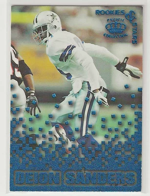 DEION SANDERS PACIFIC COLLECTION RS-9 ROOKIE STAR DALLAS COWBOYS  - Image 1 of 2