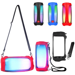 For JBL Pulse 4 Portable Bluetooth Speaker Silicone Case Protective Cover Strap - Picture 1 of 13