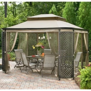 Sunjoy Replacement Canopy Set for L-GZ278PST-1 Lattice Panel Gazebo 110109172 - Picture 1 of 1
