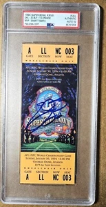 Super Bowl XXVIII 1994 28 boleto completo PSA Emmitt Smith PSA/ADN ¡10 autógrafos!! - Imagen 1 de 2