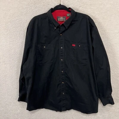 Greatland Shirt Men’s XXL Black Long Sleeve Button Up Workwear Casual Pockets - Image 1 of 4