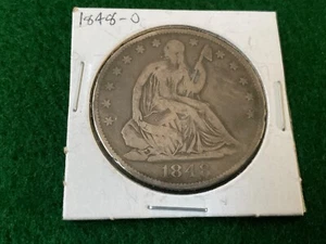 1848 O Silver Seated Half Dollar - T7 - Picture 1 of 2