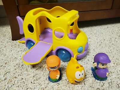 Fisher Price Bubble Guppies Swim Sational School Bus Mr Grouper & Figures  - Image 1 of 3