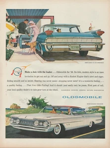 1959 Oldsmobile Automotive Ninety-Eight & Super 88 Holiday Cars Vtg Print Ad - Picture 1 of 1