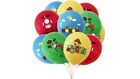 Super Mario Balloons 10 Pcs 12" Latex Birthday Party Mixed Colours