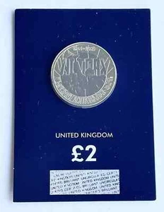 2020 £2  VE DAY VICTORY EUROPE WW2 Coin Brilliant CERTIFIED  BUNC  CARDED SEALED - Picture 1 of 13