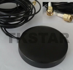 LTE 4G 3G Toit Combo Antenne Extérieur Rond Auto-Adhésif SMA 3m Câble 2600Mhz - Photo 1/4