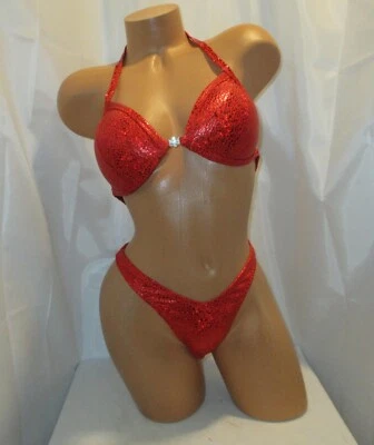 NPC/IFBB PRO-CUT competencia FIGURA traje posando 3-4 pulgadas trasero elige tu color Foto 1 de 4