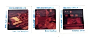 Rockefeller Center Pana Vue Slides 6195 New York City Lot of 3 Slides Vintage - Picture 1 of 13