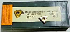 10 PIECES, TPI, 16ER 16ACME T2S CARBIDE INSERTS, H698 - Picture 1 of 11