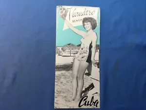 Varadero Beach, Cuba años 50 folleto de viaje como nuevo - Imagen 1 de 3