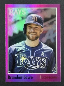 BRANDON LOWE 2024 Topps Archives Pink Foil Parallel #153 Tampa Bay Rays - Foto 1 di 2