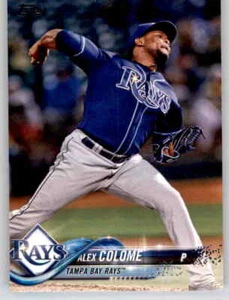 2018 Topps Series 1 Alex Colome Base Card MLB PWE Set Break Rays #332 - Picture 1 of 2
