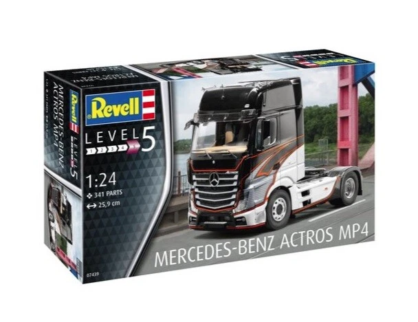  REVELL 1:24 KIT CAMION  MERCEDES BENZ ACTROS MP4 LUNGHEZZA 25,9 cm    ART 07439 - Immagine 1 di 1