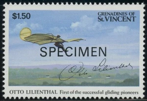 Grenadines of St Vincent #810 Otto Lilienthal Aviation Pioneer Specimen 1991 MNH - Picture 1 of 1