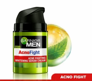 Acne Pore Dull Whitening Serum Cream UVA UVB Lemon Herb Repair Garnier Men 40ml - Picture 1 of 7
