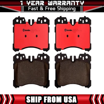 Комплект передних керамических тормозных колодок Brembo (4 шт.) подходит для Lexus LS460 2007-2017 годов выпуска - Изображение 1 из 3