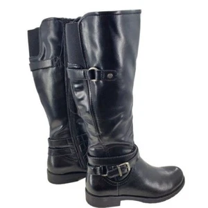 BARETRAPS Boots 7.5 Carmella Side Zip Buckle Horse Riding Knee-High Shoes - Picture 1 of 12
