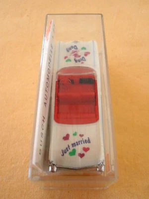 NEW BUSCH 1/87 ART.45111 RARE "CADILLAC ELDORADO JUST MARRIED"BOX ORIGINALE - Immagine 1 di 3