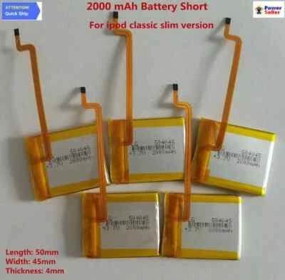 LG 2000mAh Batería Actualización Repuesto para iPod Classic y Video Delgado Foto 1 de 4